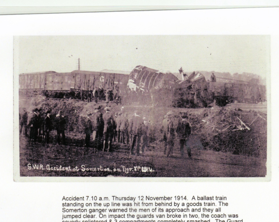 The 1914 railway accident at Somerton