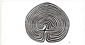 Aerial view of the Somerton Turf Maze