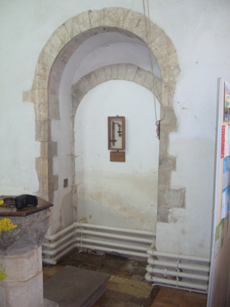 The Norman arch — evidence of the twelfth century building