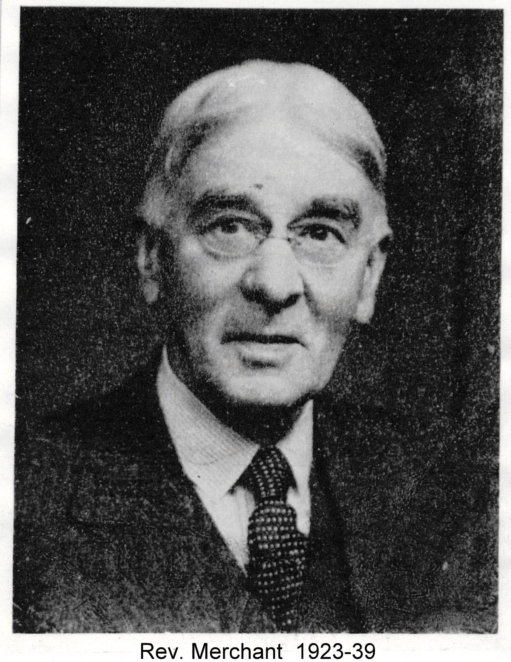 Revd G.L. Merchant, Rector 1923–39