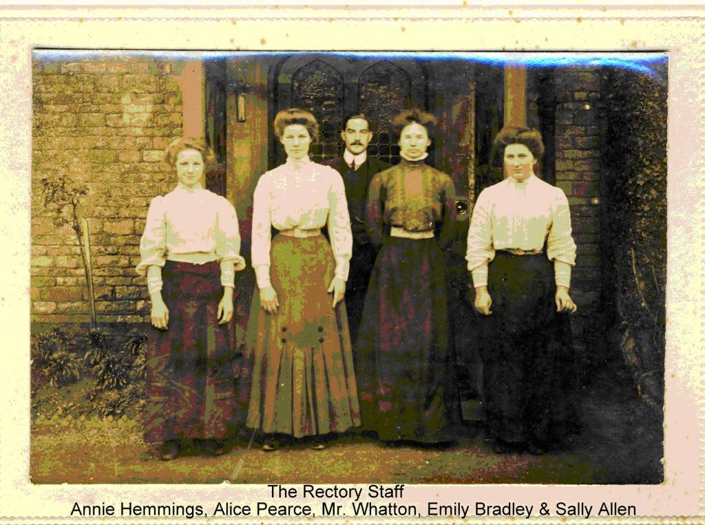 Rectory staff in Mr Barnes's time