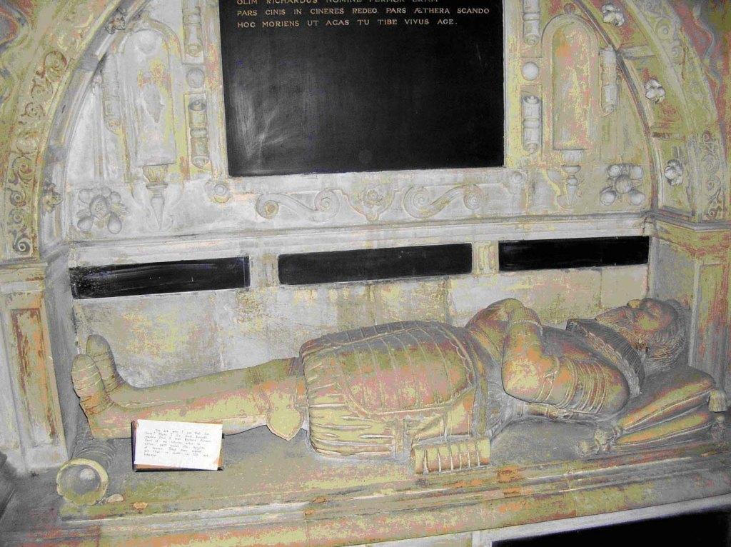 Monument to Richard Fermor (d.1642) under its Renaissance canopy